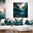 thumbnail image 4 of Designart Tropical Paradise Seashore - Seascape Throw Pillow - 18x18, 4 of 5