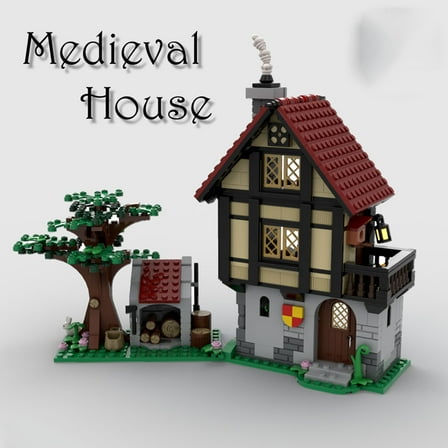 MOC-82740 Medieval House Modular Building Blocks Village MOC Assembly Bricks Toys Set