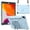 Blue, variant on Kids Case for iPad 10.2 8th/7th Generation, Heavy Duty Hybrid Rugged Stand Protective Shockproof Cover with Shoulder Strap, D