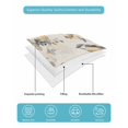 thumbnail image 5 of Yellow Grey Botanical Twin Size Down Alternative Comforter, Lightweight Comforter Quilt Bedding Set with Pillow Shams Spring Floral Summer Birds Retro All Seasons Bed Comforter Duvet Insert 68"x86", 5 of 7