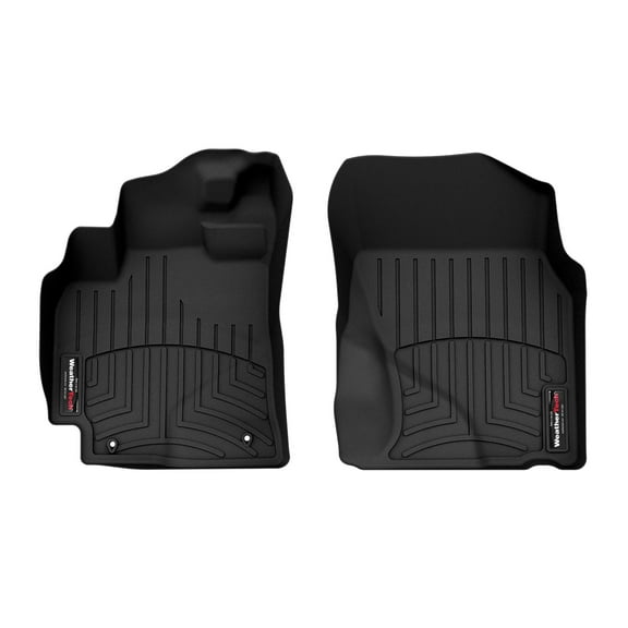 WeatherTech Custom Fit FloorLiners compatible with Vibe, Matrix - 1st Row (Driver & Passenger), Black