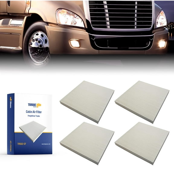 Cabin Air Filter for Select Freightliner Cascadia Columbia Coronado Century Class Accessories Parts (Normal, 4 Pack)