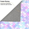 thumbnail image 6 of Honeii Rainbow Scales for Dish Drying Mat for Kitchen Counter, Non-slip Rubber Backed, Hide Stain Kitchen Super Absorbent Draining Mat, Dish Rack Pad, 6 of 8