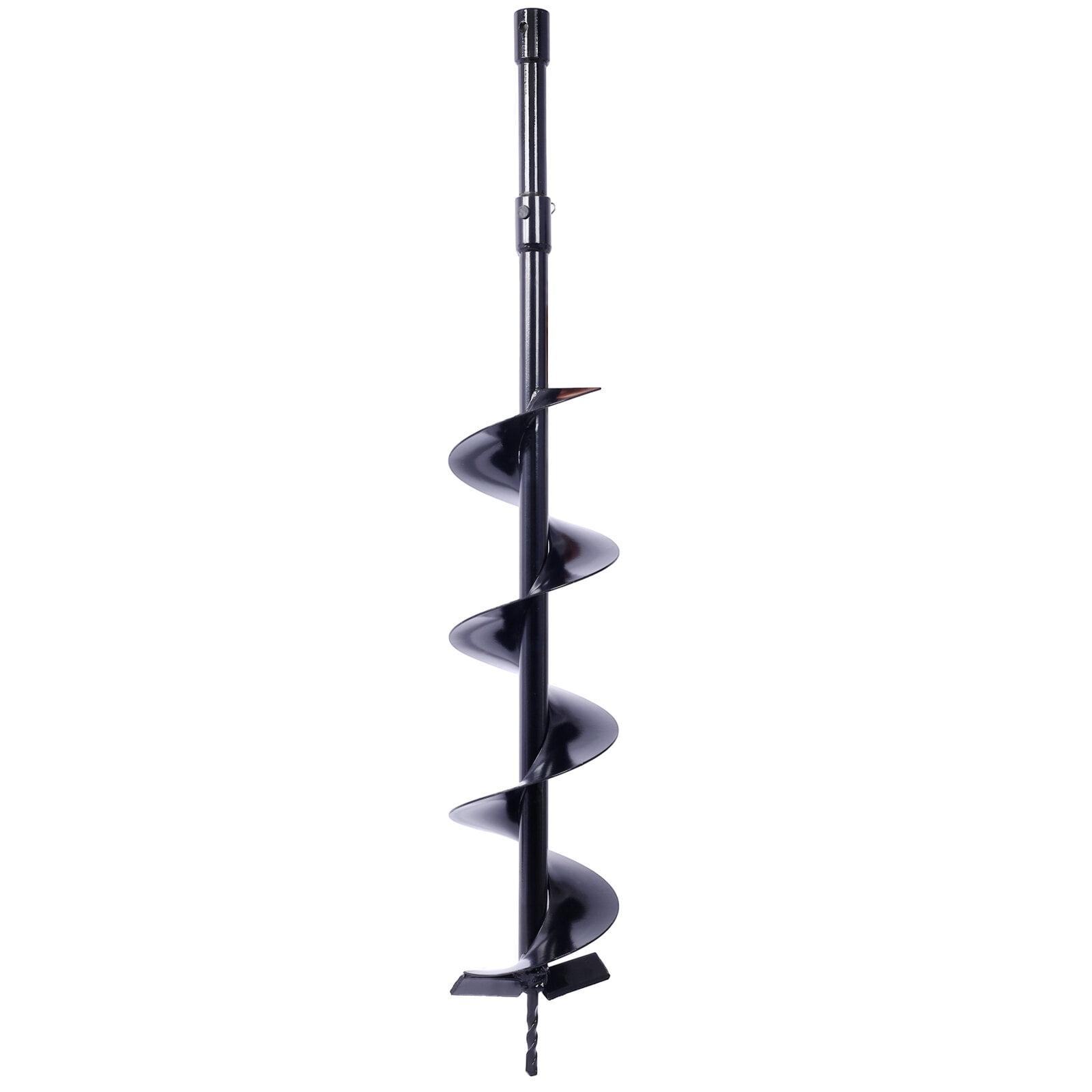 , Auger Drill Bit for Planting Hole, Bulb Bedding Digging Post Hole Planting Tool for 3/4" Shaft Auger,Hole Digger Replacement Auger Bits Earth Auger Digging Bit 4IN+8IN+10IN+12IN, Black ,Steel ,