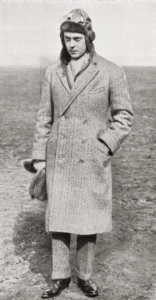 The Prince Of Wales Later King Edward Viii Ready For A Flight In 1927 Edward Viii Edward Albert Christian George Andrew Patrick David Later The Duke Of Windsor 1894 Canvas Art - Ken Welsh Design Pics