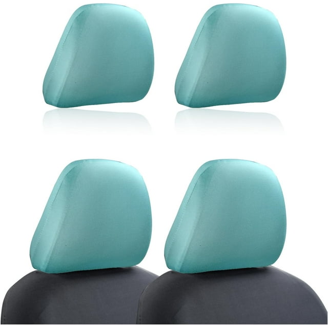YISITIAN 2 PCS Car Seat Head Rest Covers, Protective Fabric Design Auto Headrest Decoration Covers, Soft Head Rest Cover Protector, Universal Vehicle Interior Accessories for Most Cars CJ919-49279
