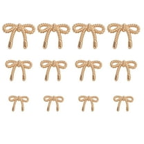 Eease 30 Alloy Bow Shaped Buttons for Crafts - 15mm/17mm/23mm