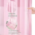 thumbnail image 3 of Canopy Bed Curtains with Light Princess Bed Canopy Scarf for Full/Queen Metal Bed Frame,Wood Frame Bed-2 Panel Sheer Curtain(Full/Queen,Pink), 3 of 14