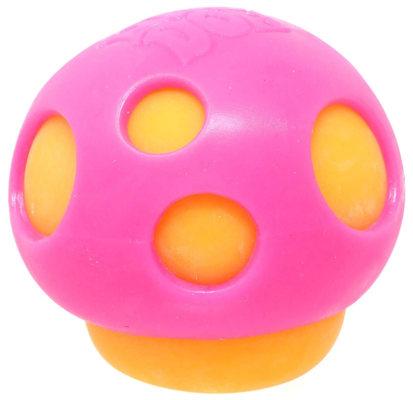 NeeDoh Groovy Shroom PINK & ORANGE Stress Ball