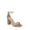 Copper Fabric, variant on Jewel Badgley Mischka Shea Block Heel Sandals