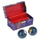 thumbnail image 4 of 2 bolas de masaje con caja de almacenamiento, bolas chinas Baoding para fortalecer las manos y las muñecas. Colorido Chisme Azul, 4 of 9