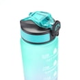 thumbnail image 3 of Termos para agua de 1000 ml Escala de tiempo Fitness Deportes Bicicleta Taza de agua (Verde + Púrpura), 3 of 4