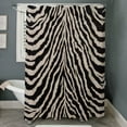thumbnail image 3 of CafePress - Zebra Print Brown Beige Tan - Unique Fabric Shower Curtain 70" x 72", 3 of 3
