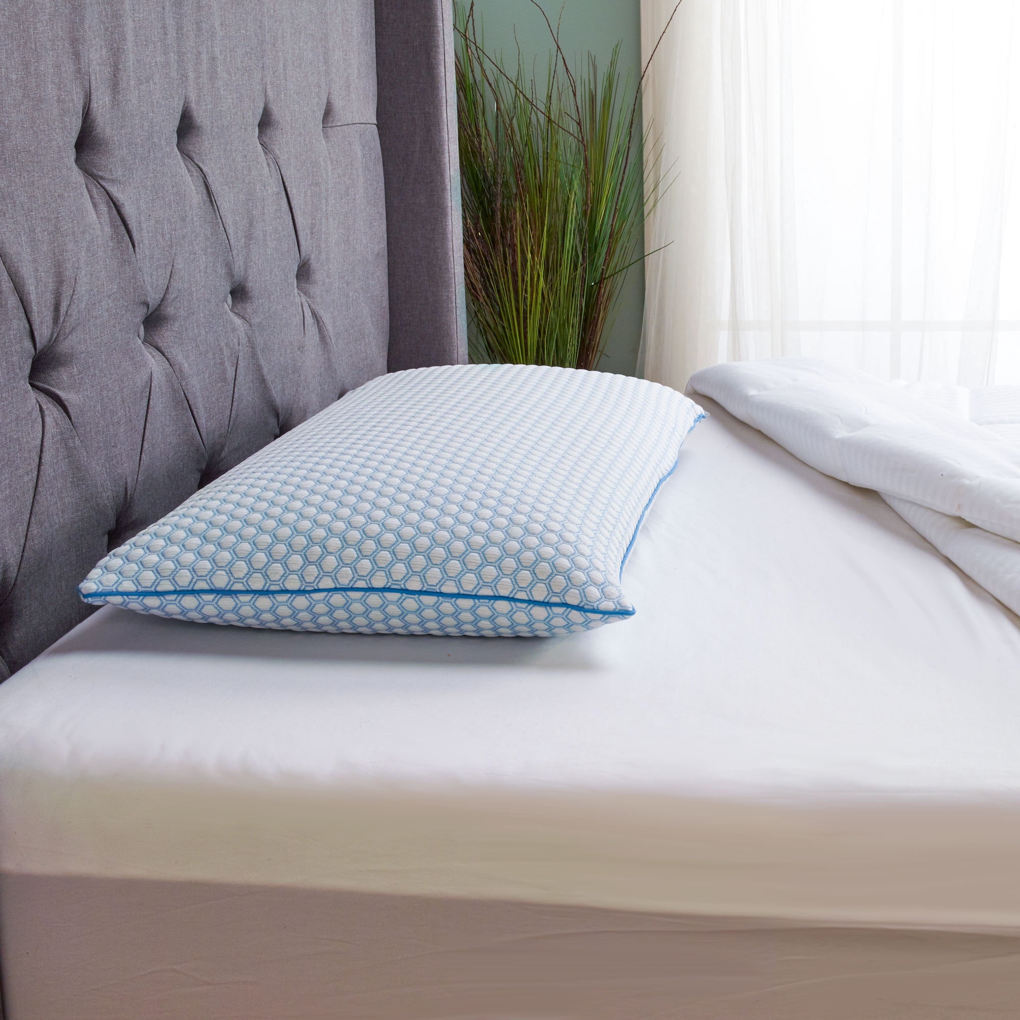 TruCool Traditional Bed Pillow Featuring Serene Foam, King