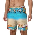 thumbnail image 2 of Balery Boards and Beach Mens Swim Trunks Swim Shorts for Men Quick Dry Inseam Beach Shorts with Compression Liner Pocket-Medium, 2 of 9