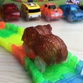 thumbnail image 2 of Dinosaur Track Cars Compatible with Most Tracks Light Up Racing Track, 2 of 14