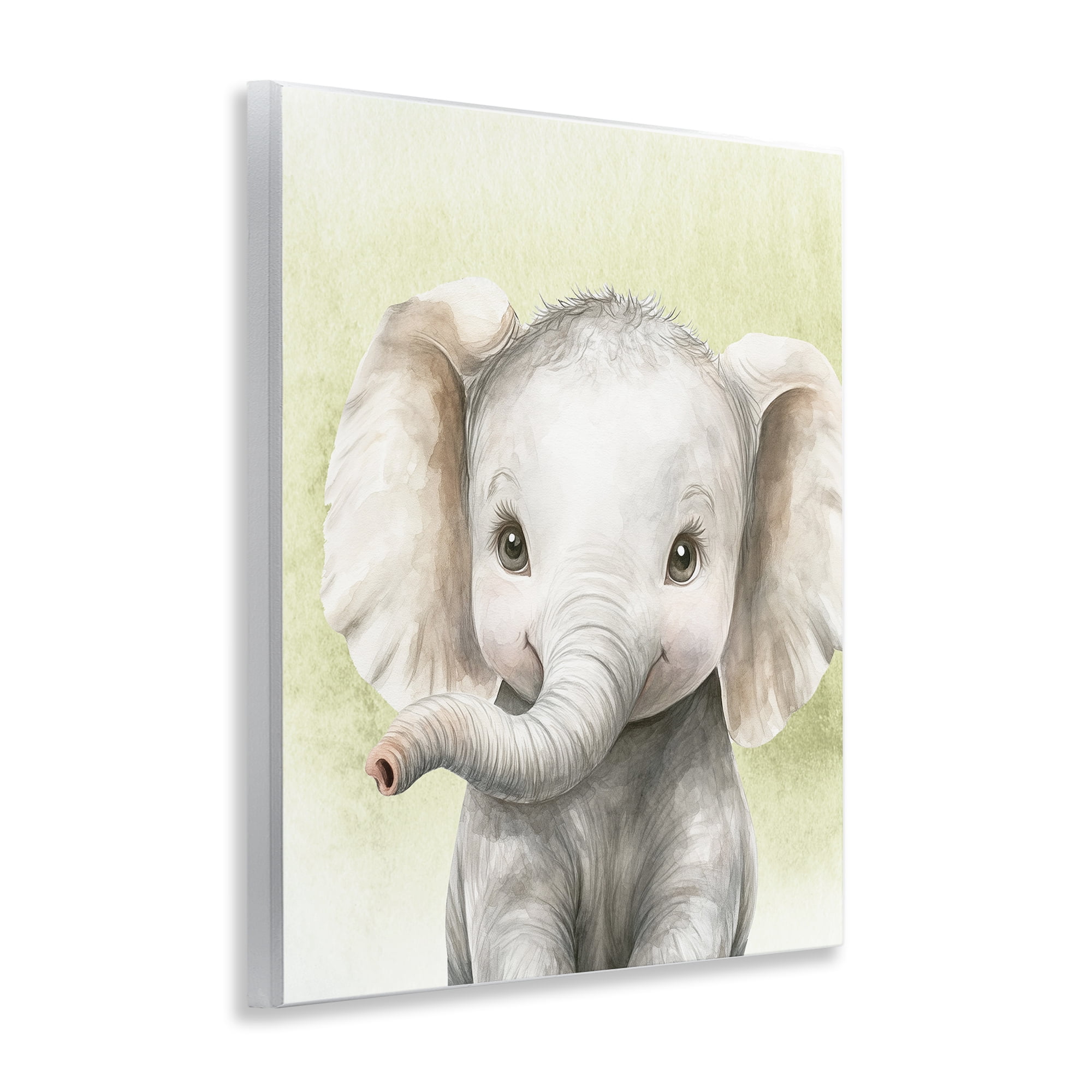 Stupell Industries Jungle Friends Baby Elephant Wall Plaque Art, design by Christine Simpson Art