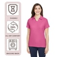 thumbnail image 4 of CORE365 Women's Fusion Chromasoft Pique Polo Shirt, 100% Polyester Casual Short Sleeve Tee (Campus-Gold, S), 4 of 6