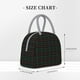 thumbnail image 2 of Balery Buffalo Plaid Dark Green Bolsa de Almuerzo para Mujeres, Caja de Almuerzo, Bolsa de Almuerzo Pequeña Impermeable, Tote de Almuerzo Reutilizable con Gran Capacidad, 2 of 6