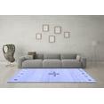 thumbnail image 3 of Ahgly Company Indoor Rectangle Solid Blue Modern Area Rugs, 7' x 10', 3 of 4
