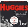 Huggies Special Delivery Hypoallergenic Baby Diapers, Size 1, 198 Ct