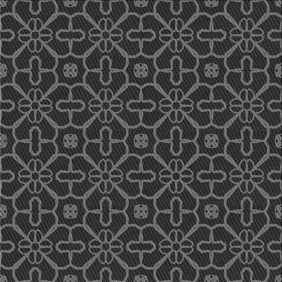 Ahgly Company Machine Washable Indoor Square Transitional Midnight Gray Area Rugs, 4' Square
