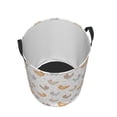 thumbnail image 3 of Balery Funny Chicken Round Laundry Basket with Handles Waterproof Freestanding Laundry Hamper for Clothes Toys in the Dorm and Family-Medium, 3 of 8