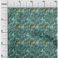 thumbnail image 2 of oneOone Velvet Dusty Teal Green Fabric Tropical Leaf Fabric For Sewing Printed Craft Fabric By The Yard 58 Inch Wide, 2 of 5