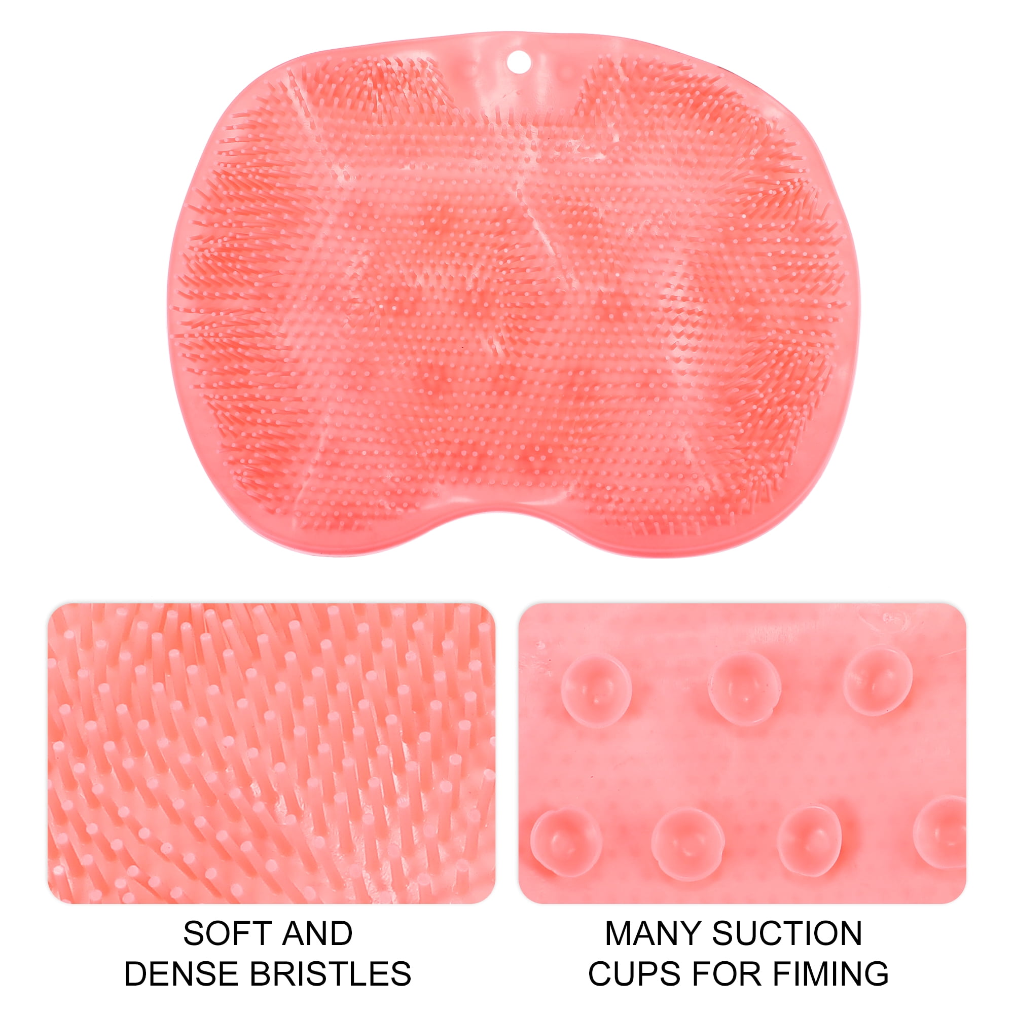 Unique Bargains Shower Massage Back Brush 2 Pcs Blue Pink