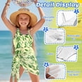 thumbnail image 5 of Xixirimido Green Tree Leaf Print Girl's One Piece Swimsuits with Removable Bra One Shoulder Bathing Suit with Mesh Cover Up 1 Piece Swimsuit Swimwear, Size 17-18 Years, 5 of 7