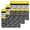Black Yellow, variant on Black Yellow Dish Towels Set, Waffle Weave Kitchen Towels 3 Pieces, Garden Floral Stripe Aesthetic Flower Boho Microfiber Hair Face Bath Tea Towel Absorbent Quick Drying Cleaning Dish Cloths, 12"x12"