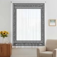 thumbnail image 3 of White Greek Key Sheer Curtains 108" Extra Long, Geometric Greece Ancient Farmhouse Geo Light Filering Curtains, Privacy Drapes Simi Floor to Veiling Curtain for Living Room Bedroom Window Treatment, 3 of 9