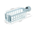 thumbnail image 3 of Yeacher Kitchen Sponge Holder Brush Soap Organizer Storage Rack Sink Caddy Sponge Holder Shower Tray Drainer Shelf, 3 of 8