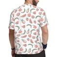 thumbnail image 2 of Wukai Fruit Print Men's Short-Sleeved Mesh T-Shirt,Quick-Dry Short Sleeve Workout T-Shirt-5X-Large, 2 of 8