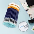 thumbnail image 4 of 100 Piezas de Papelería para Estudiantes Bolígrafo 0,5 Mm Negro Azul Tinta Accesorios de Escritura Bolígrafos Escolares de Oficina Paquete de R Sunnimix Recargas de gel plumas, 4 of 8