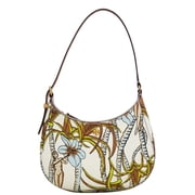 Tory Burch Womens Emerson Small Printed Zip Shoulder Bag (Multi)
