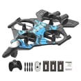 thumbnail image 1 of Avión RC Avión de control remoto Giro de 360 degree Listo para volar Fácil de controlar al aire libre azul con 3 pilas, 1 of 9