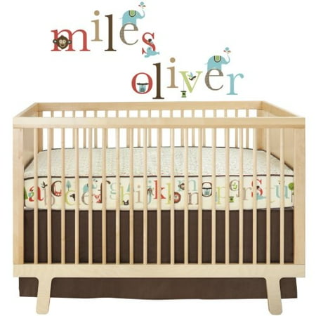 Skip Hop Complete Sheet Set with Decals, Alphabet Zoo Multi-Colored