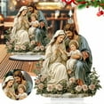 thumbnail image 1 of Outdoor Christmas Decorations Desktop Ornament Colorful Acrylic Christmas Scene With Base Flat 2D Ornament Decor Festive Tabletop Display For Home & Holiday Decorations Desktop dress up, 1 of 9