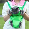 thumbnail image 5 of Multifunctional pet bag Breathable cat Double Shoulder Portable Cat Bag Anti-scratch Bite Fixed Cat Bag Injection Bags Foldable (Yellow,M), 5 of 7