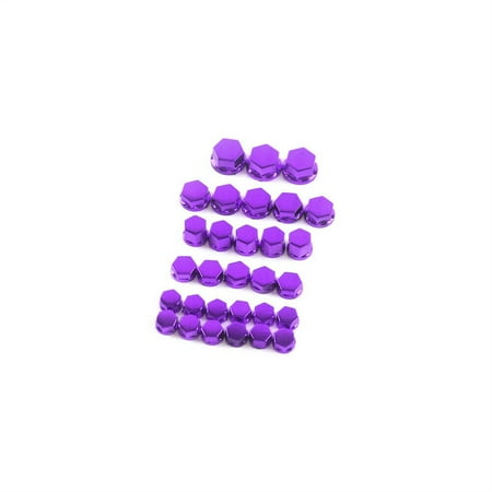 

30Pcs Universal Motorcycle Screw Nut Bolt Cap Covers Accessories For Kawasaki