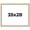 Aurora White, variant on 35x28 Frame White Real Wood Picture Frame Width 1.25 inches | Interior Frame Depth 0.5 inches |