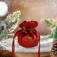 thumbnail image 2 of Xuniizn Christmas Bags for Gifts, Small Christmas Gift Bags with Handles, Cloth Tote Bags for Wrapping, 5x6" Holiday Gift Bags for Xmas Party Favors, Red, 2 of 7