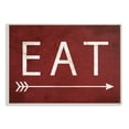 thumbnail image 2 of Stupell Industries Eat With Arrow Red Typography Painting Unframed Art Print Wall Art, 10 x 15, 2 of 5