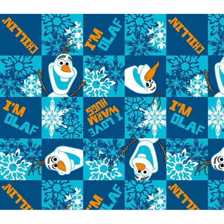 - Disney Frozen Olaf Chillin' Flannel Fabric, 42/43