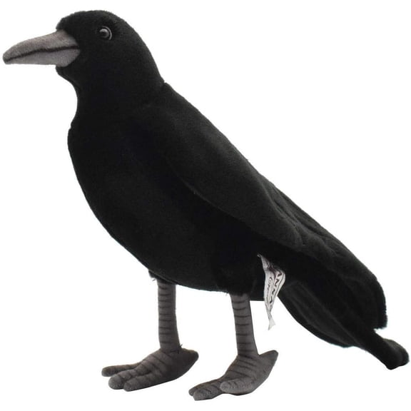 Hansa - Plush Black Crow, 12 Inches