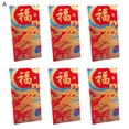thumbnail image 2 of LCXmlly Enveloppes Rouges Chanceuses 6 Pcs Enveloppes Rouges Surface Lisse Couleur Vive Enveloppes d'Argent Chanceux, 2 of 9