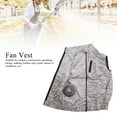 thumbnail image 3 of Summer Cooling Fan Vest USB Detachable White Fan Air Conditioning Work Vest For Gardening Running Cooking, 3 of 8