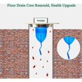 thumbnail image 4 of Prevención de reflujo ajustable, Betterlife 2 unidades de drenaje de piso de silicona, válvula unidireccional para tubos en el piso del baño, azul (60 19.7 in), 4 of 5