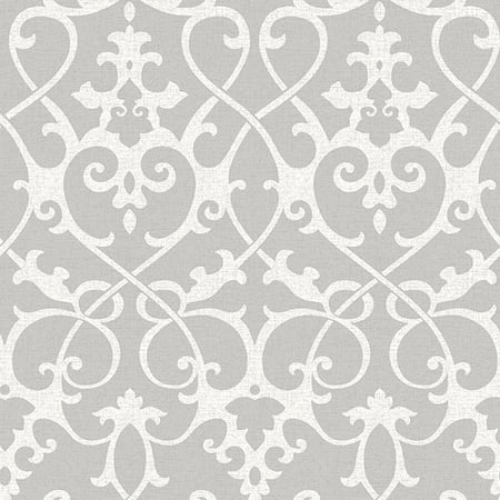 NuWallpaper Ironwork Grey Peel & Stick Wallpaper - Walmart.com